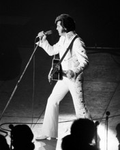 Elvis Presley in concert 8x10 press photo The King wears jump suit with guitar
