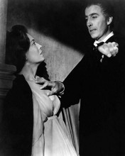 Dracula Prince of Darkness Christopher Lee touches Barbara Shelley breasts 8x10