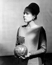 Diana Rigg as Mrs Peel The Avengers TV series holding mysterious ball 8x10 photo