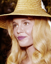 Dyan Cannon young pose in straw hat 8x10 photo