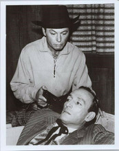 DeForest Kelley holds gun to man's head unidentified western 8x10 photo