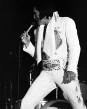 Elvis Presley classic in concert wearing white jump suit 8x10 photo