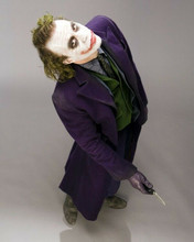 Heath Ledger full length scary pose as The Joker The Dark Knight 8x10 photo