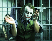 Heath Ledger as The Joker in jail cell 8x10 photo