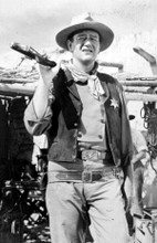 John Wayne iconic western pose holding rifle over shoulder Rio Bravo 8x10 photo