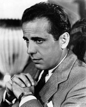 Humphrey Bogart looks dapper in suit and tie portrait in profile 8x10 photo