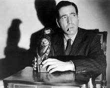 Humphrey Bogart iconic smoking cigarette holding bird The Maltese Falcon 8x10