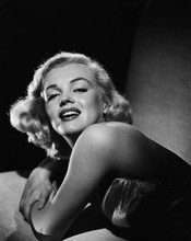Marilyn Monroe classic Hollywood glamour pose smiling bare shoulder 8x10 photo