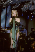 Marilyn Monroe in fishnets & bustier singing on stage 8x10 photo Bus Stop