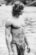 Miles O'Keefe in loincloth as Tarzan 8x10 photo