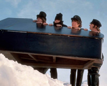 THE BEATLES HELP! JOHN PAUL RINGO & GEORGE PIANO IN THE SNOW 8X10 PHOTO