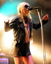 Taylor Momsen Black Leather Sunglasses On Stage Concert 8x10 Photo
