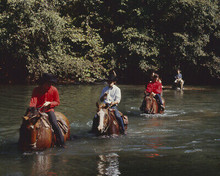 THE BEATLES RIDING ON HORSEBACK IN RIVER JOHN PAUL GEORGE RINGO 8X10 PHOTO
