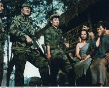 The Green Berets John Wayne George Takei in Vietnamese village 8x10 photo