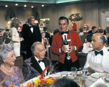 The Love Boat TV series Captain Gavid Macleod dines with guests 8x10 photo
