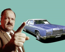 William Conrad as Frank Cannon with his Lincoln Continental car 8x10 photo
