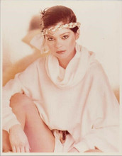 Valerie Bertinelli 1970's leggy pose in white outfit with headband 8x10 photo