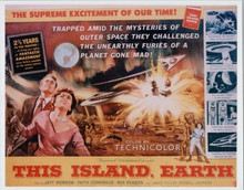 This Island Earth Faith Domergue Jeff Morrow Rex Reason 8x10 poster artwork