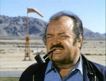 William Conrad as detective Frank Cannon smoking his pipe 8x10 inch photo