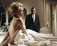 The Detective Lee Remick sits up in bed Frank Sinatra by side 8x10 inch photo