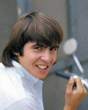 The Monkees Davy Jones smiling portrait in white shirt 8x10 inch photo