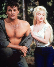 River of No Return bare chested Robert Mitchum Marilyn Monroe 8x10 inch photo