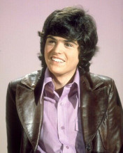 Donny Osmond classic 1970's heart throb in leather jacket smiling 8x10 photo