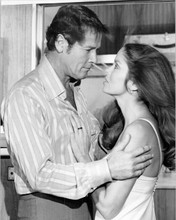 The Spy Who Loved Me Roger Moore Barbara Bach romantic moment 8x10 inch photo