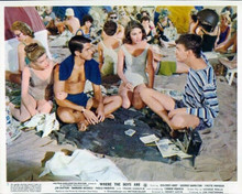 Where the Boys Are Dolores Hart George Hamilton Jim Hutton at beach 8x10 photo