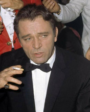 Richard Burton looks super cool in tuxedo smoking cigarette c.1963 8x10 photo