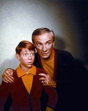 Lost in Space 8x10 inch photo Jonathan Harris Billy Mumy look scared 8x10 photo