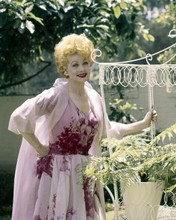 Lucille Ball candid smiling pose in her back yard c.1960 8x10 inch photo
