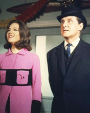 The Avengers TV series Diana Rigg in pink outfit Patrick Macnee 8x10 inch photo