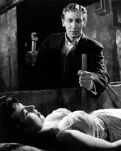 Dracula Hammer 1958 John Van Eyssen hammers stake into Valerie Gaunt 8x10 photo