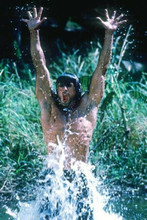 Sylvester Stallone jumps into river as Rambo 4x6 inch photo