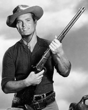 Ty Hardin as Bronco Layne ready for action with his rifle 8x10 inch photo