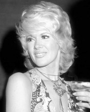 Connie Stevens holds glass of champagne circa 1960's 8x10 inch photo