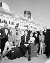 The Poseidon Adventure 1972 full cast pose next to Queen Mary 8x10 inch photo