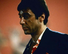 Al Pacino in blood soaked shirt & suit as Tony Montana in Scarface 8x10 photo