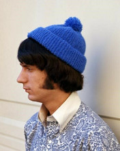 The Monkees star Peter Tork in blue bobble hat classic 1960's shirt 8x10 photo
