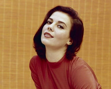 Natalie Wood sexy eyes studio portrait 1960's in red shirt 8x10 inch photo