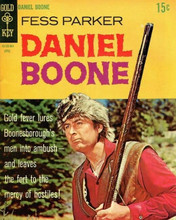 Fess Parker vintage comic book cover art Daniel Boone TV series 8x10 inch photo