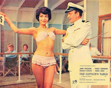 The Captain's Table 8x10 inch photo Nadia Gray in bikini by pool John Gregson