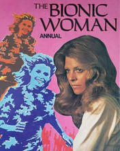 The Bionic Woman Lindsay Wagner cover art from British Annual 8x10 inch photo