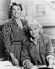 Cagney and Lacey Tyne Daly Sharon Gless in squad room at desk 8x10 inch photo
