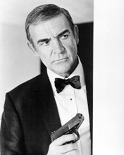 Sean Connery as Bond holding gun by open door Never Say Never Again 8x10 photo