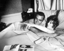 Diamonds Are Forever Sean Connery in thong Jill St John in bed 8x10 inch photo