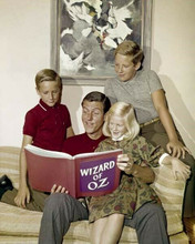 Dick Van Dyke 1960's at home reading Wizard of Oz to his kids 8x10 inch photo