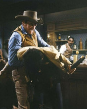 Gunsmoke james Arness as Matt Dillon in bar room brawl 8x10 inch photo