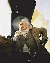 Christopher Lloyd as Doc on train Back To The Future 3 8x10 inch photo